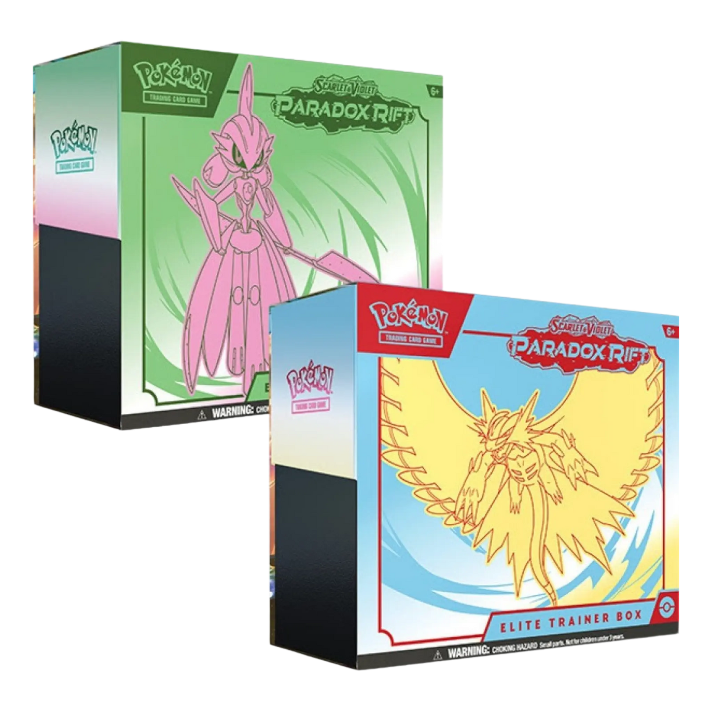 Pokémon TCG Paradox Rift ETB Bundle – 1 Roaring Moon + 1 Iron Valiant TCG House