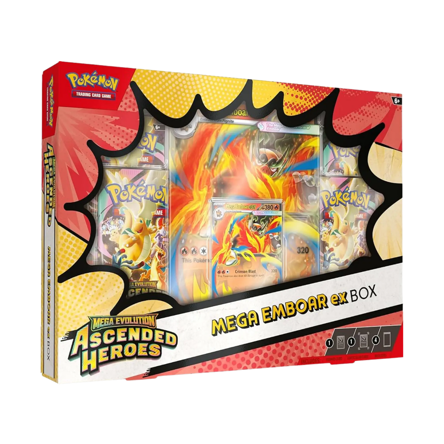 Pokémon Mega Evolution Ascended Heroes Mega Emboar ex Box TCG House UK