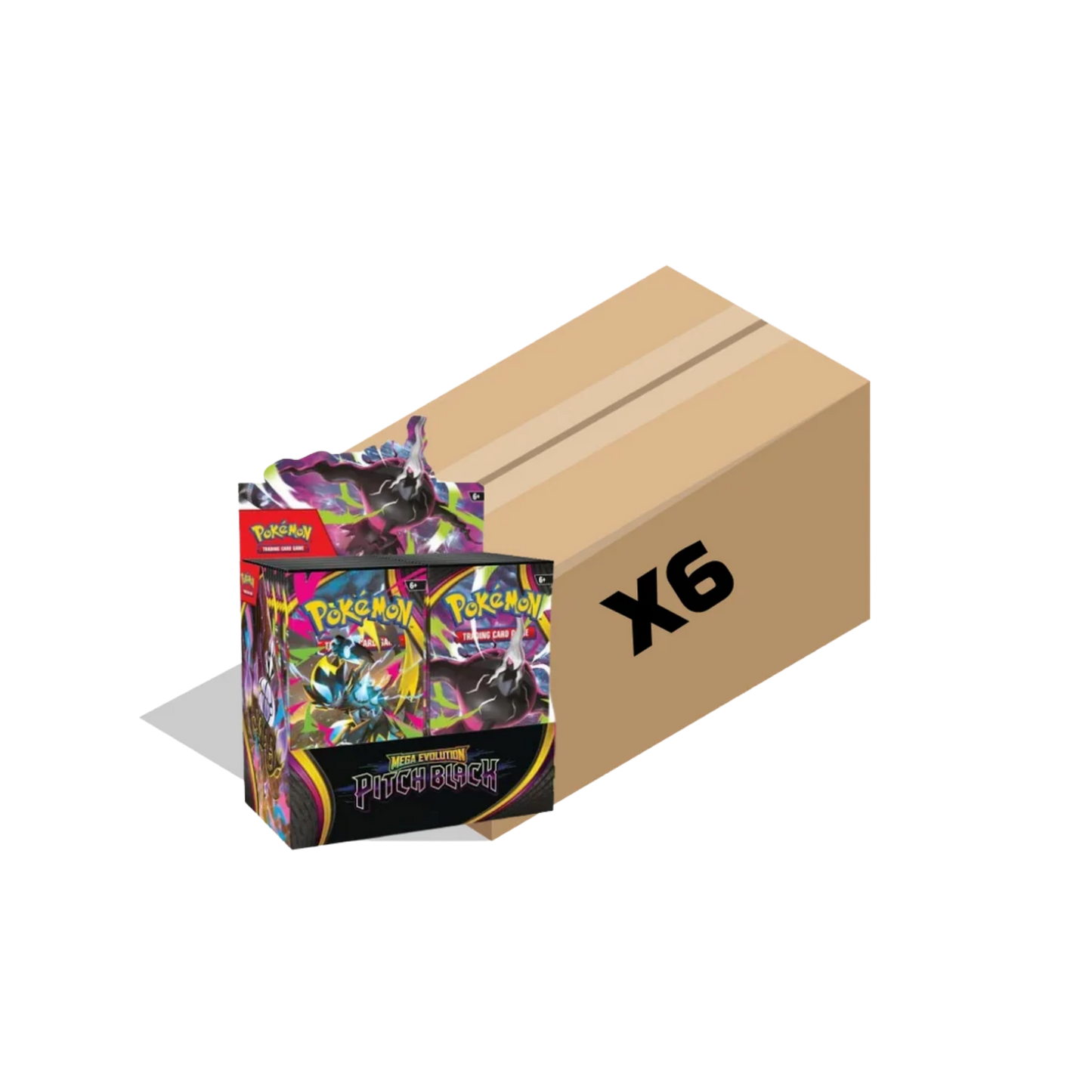 Pokémon TCG: Pitch Black Sealed Case – 6 Booster Boxes