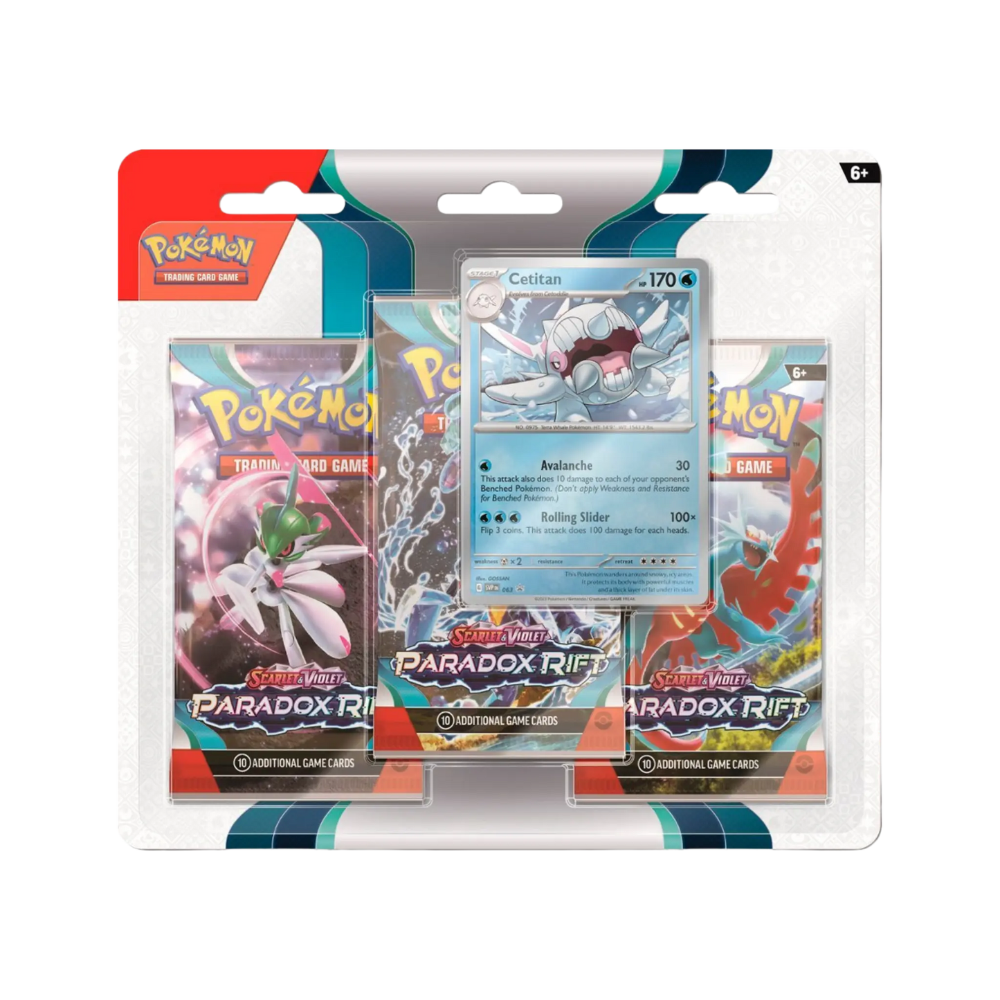 Pokémon TCG: Paradox Rift 3-Pack Blister TCG House UK