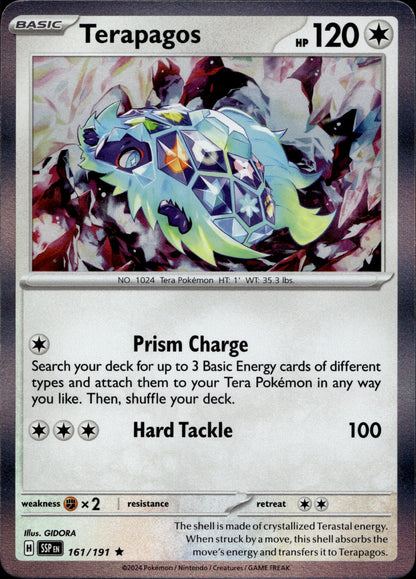 Terapagos Holo Rare SV08: Surging Sparks 161/191 NM
