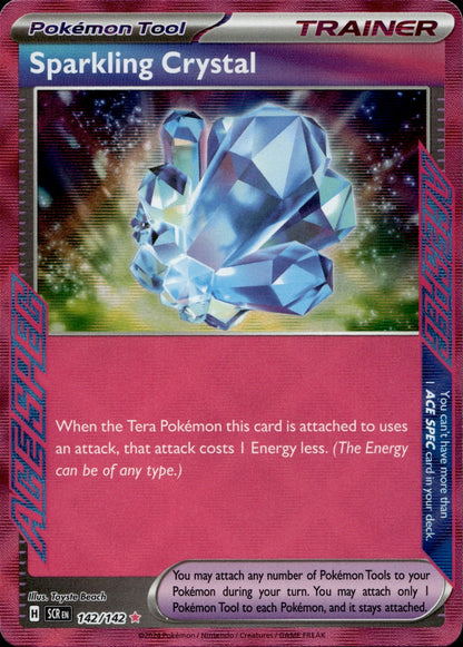 Sparkling Crystal Holo ACE SPEC Rare SV07: Stellar Crown 142/142 NM