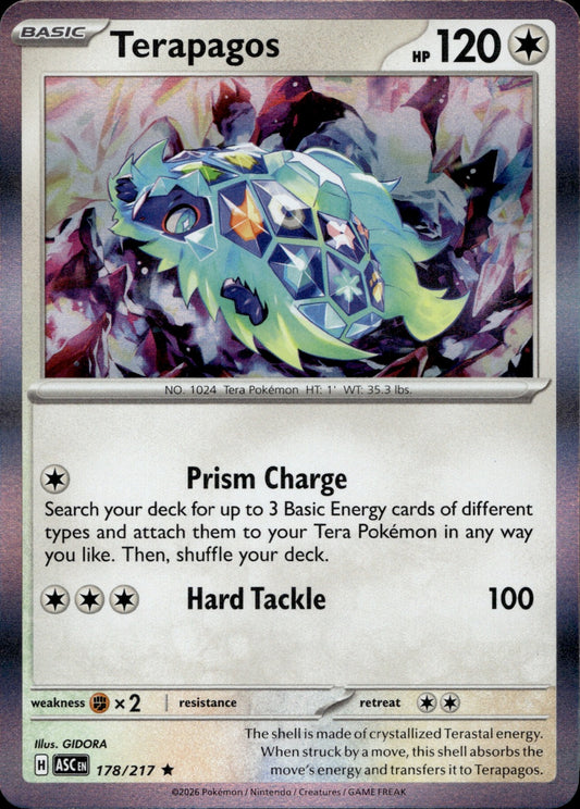 Terapagos Holo Rare ME: Ascended Heroes 178/217 NM