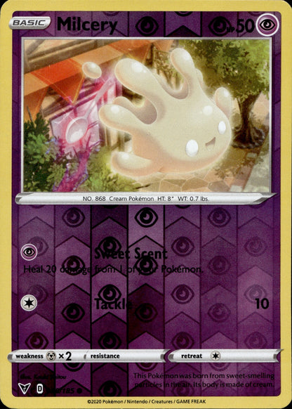Milcery Reverse Holo Common SWSH04: Vivid Voltage 080/185 NM