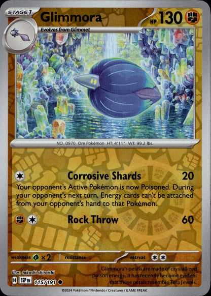 Glimmora Reverse Holo Common SV08: Surging Sparks 115/191 NM