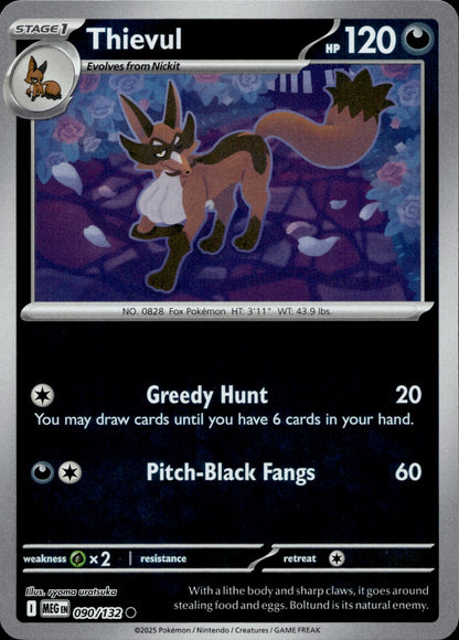 Thievul Common ME01: Mega Evolution 090/132 NM