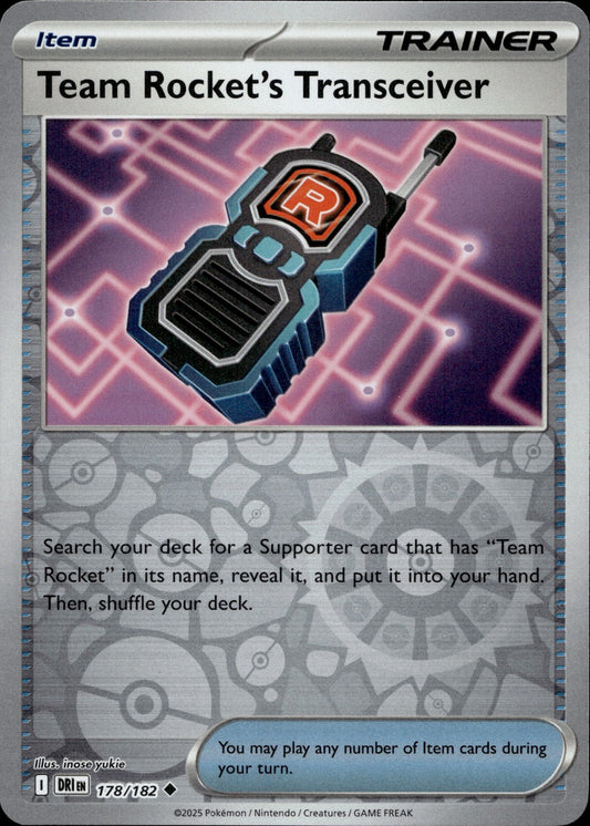 Team Rocket's Transceiver Uncommon SV10: Destined Rivals 178/182 NM