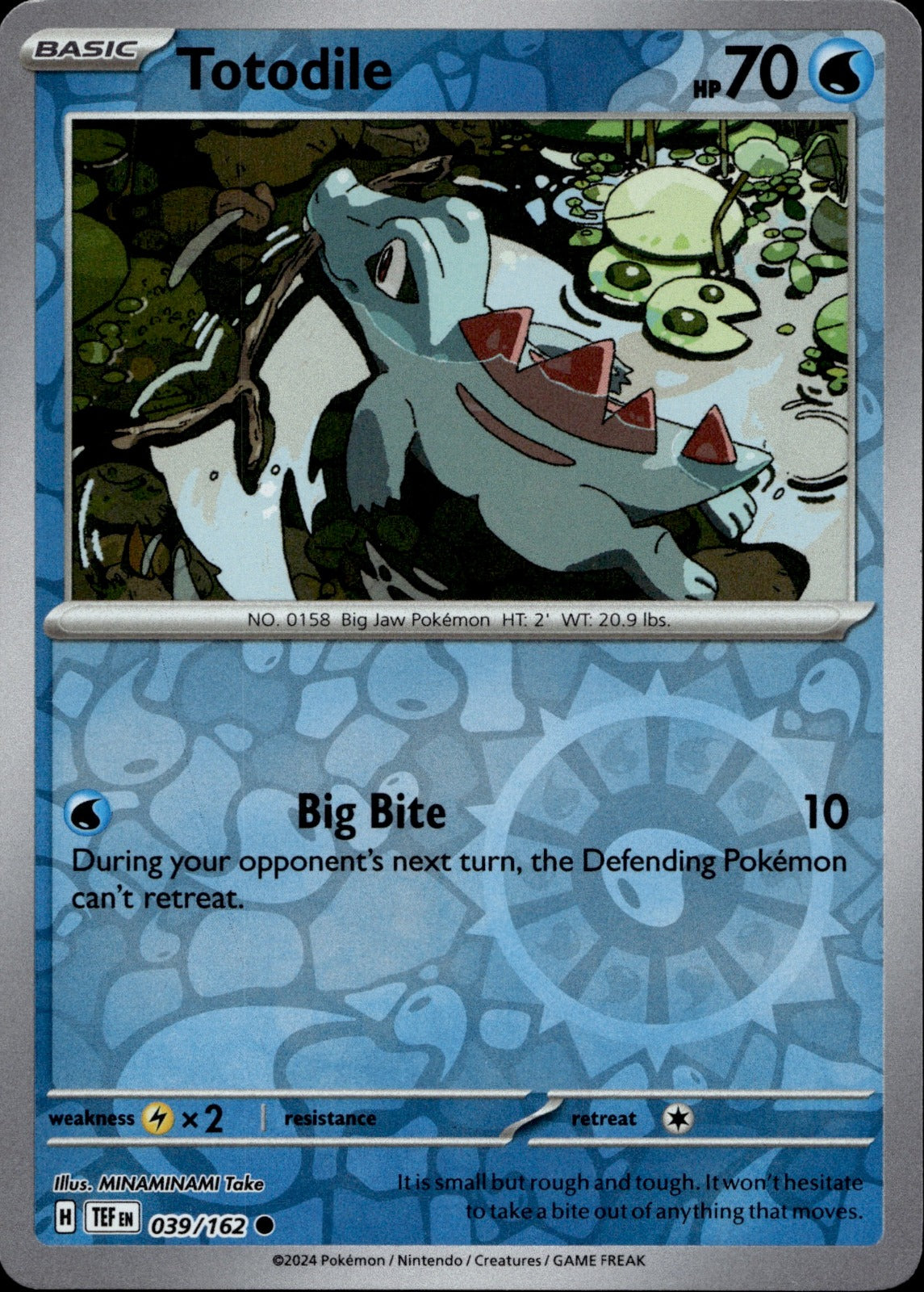 Totodile Common SV05: Temporal Forces 039/162 NM