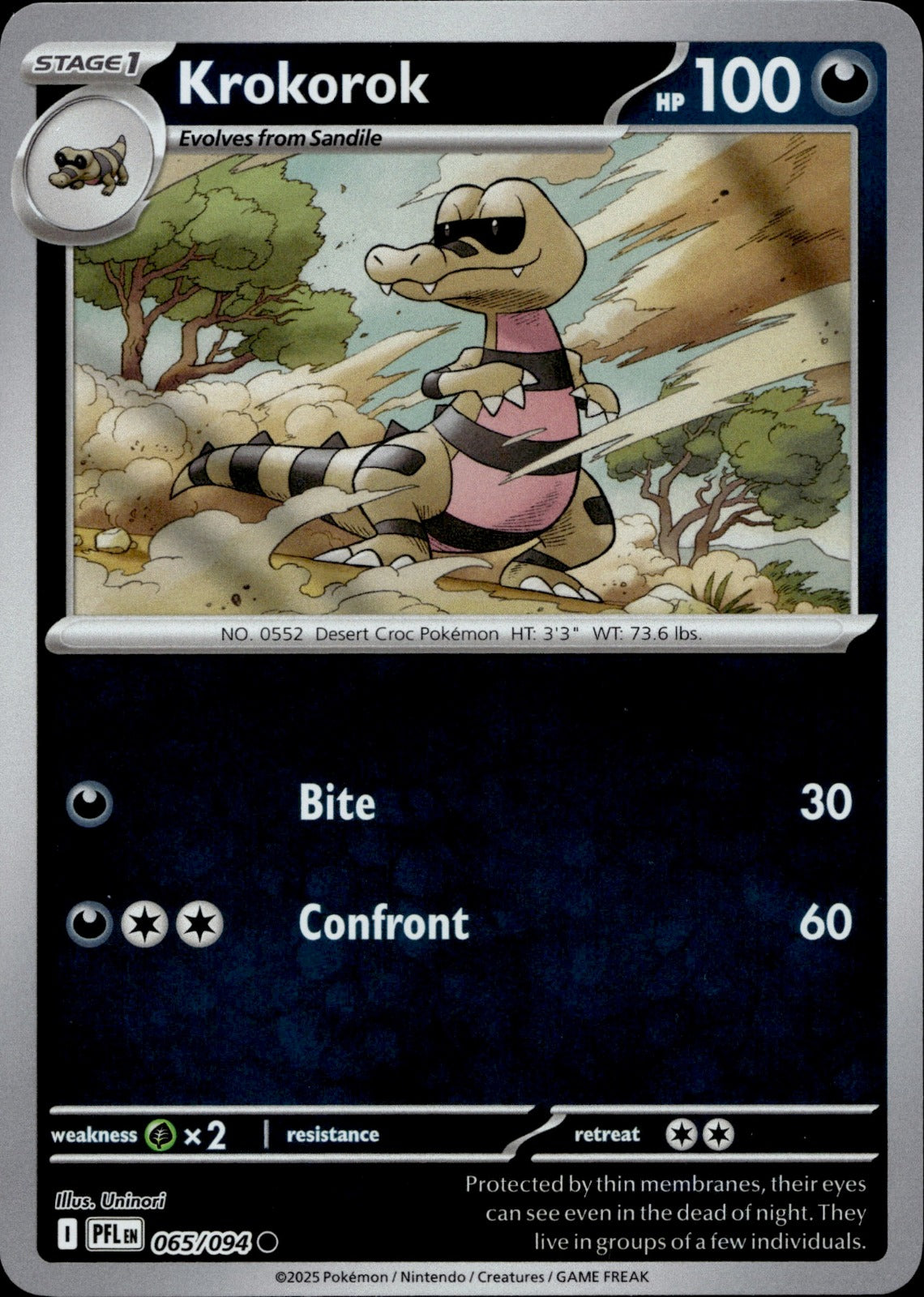 Krokorok Common ME02: Phantasmal Flames 065/094 NM