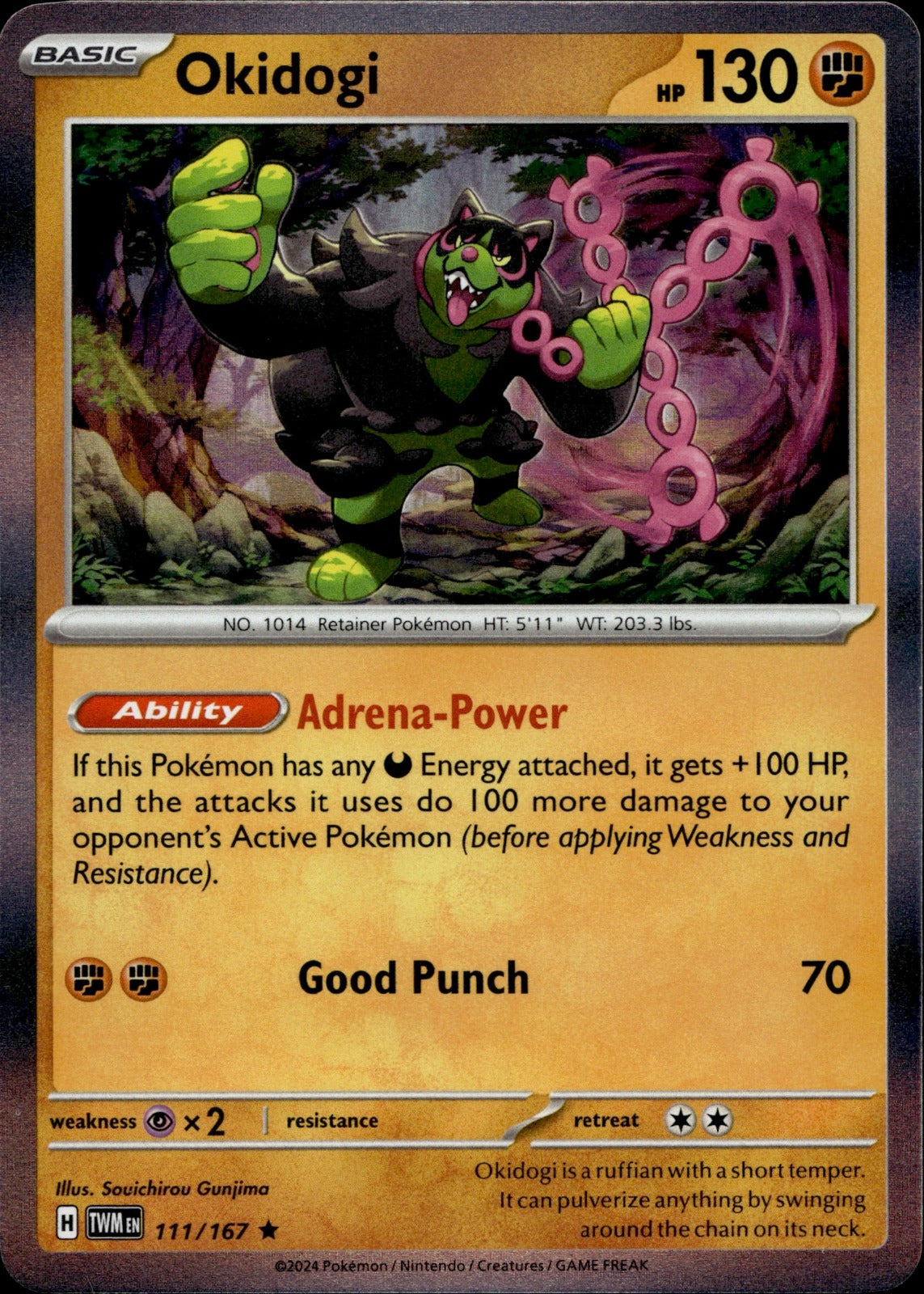 Okidogi Holo Rare SV06: Twilight Masquerade 111/167 NM