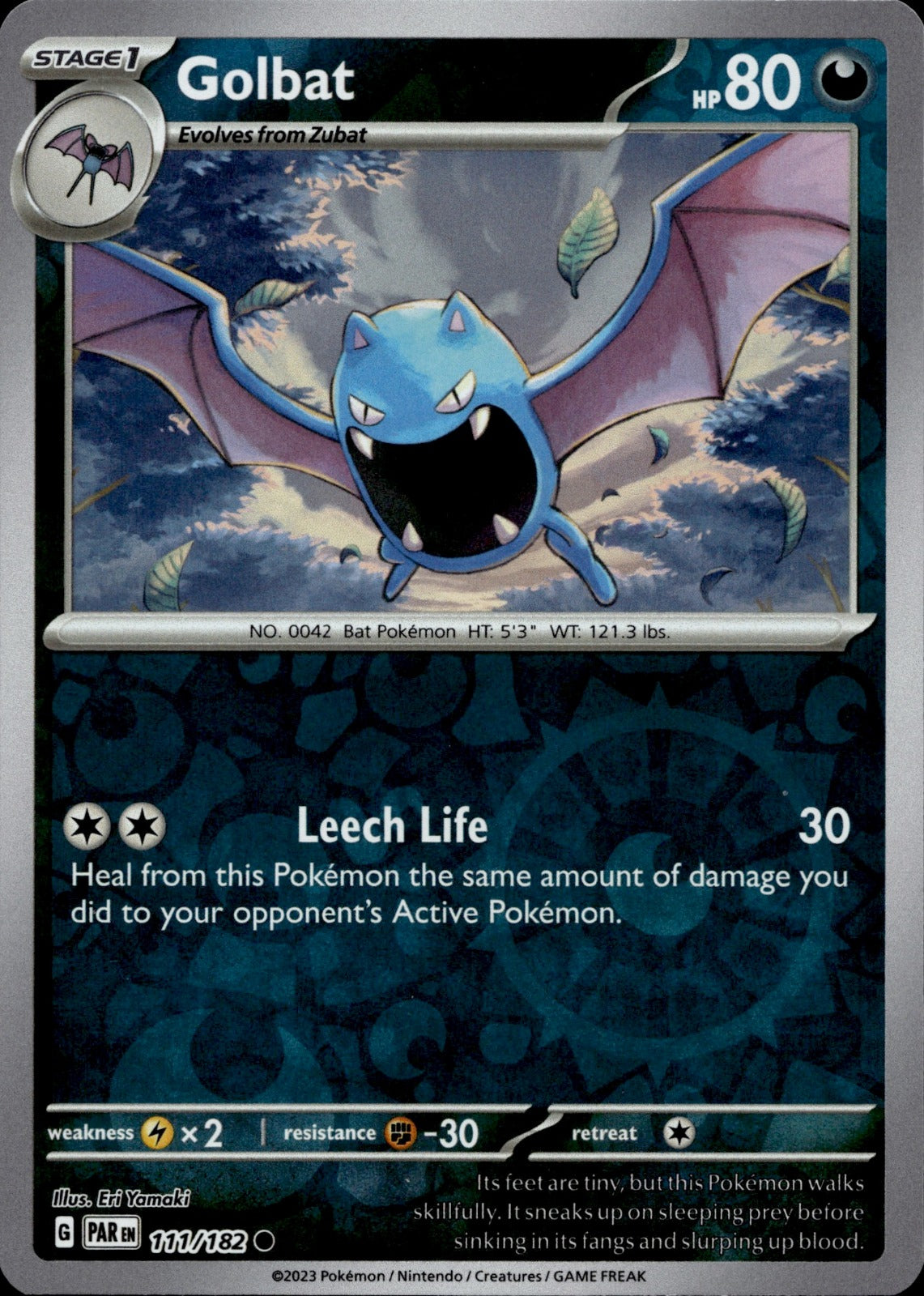 Golbat Reverse Holo Common SV04: Paradox Rift 111/182 NM