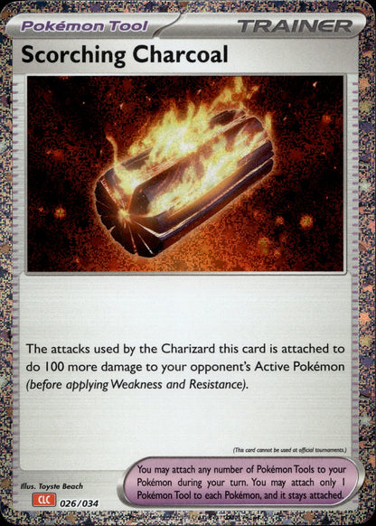 Scorching Charcoal Holo Classic Collection Trading Card Game Classic 026/034 NM
