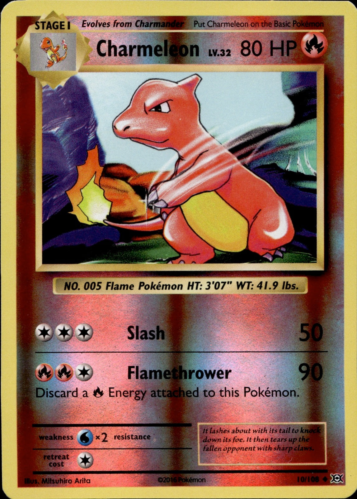 Charmeleon Uncommon XY - Evolutions 10/108 NM
