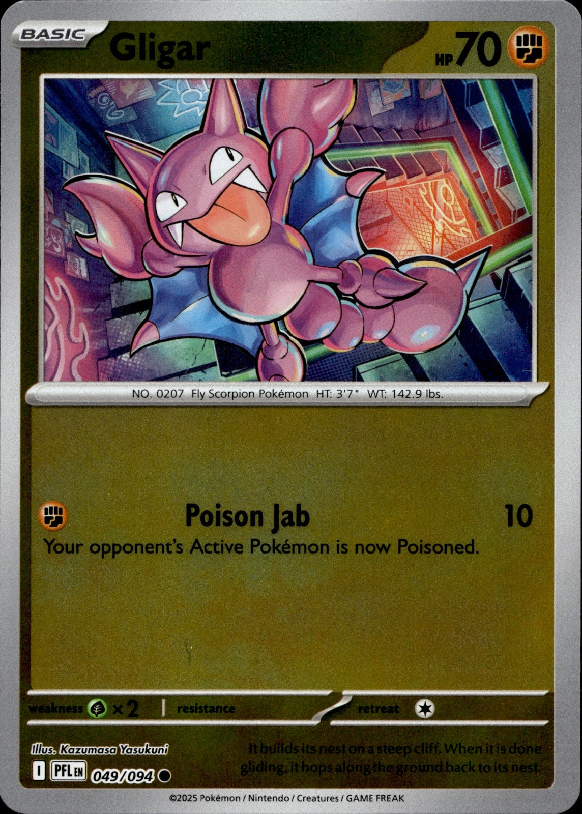 Gligar Common ME02: Phantasmal Flames 049/094 NM