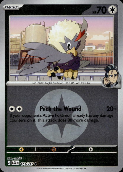 Larry's Rufflet (Energy Symbol Pattern) Reverse Holo Common ME: Ascended Heroes 173/217 NM