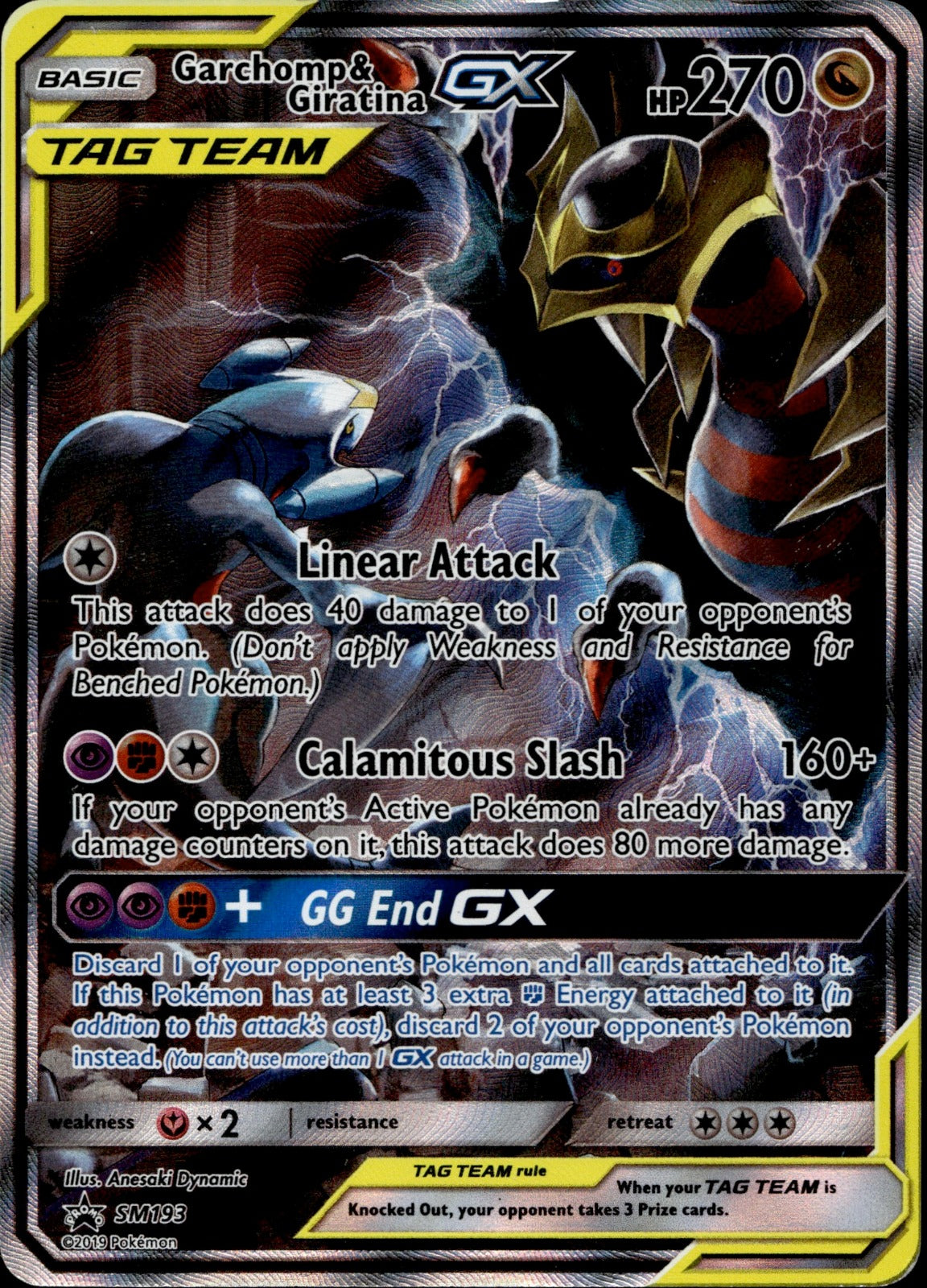 Garchomp & Giratina GX Holo Promo SM Promos SM193 NM