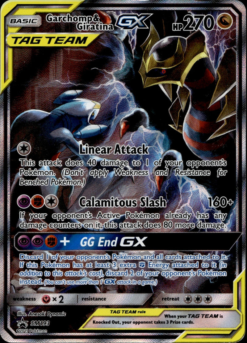 Garchomp & Giratina GX Holo Promo SM Promos SM193 NM