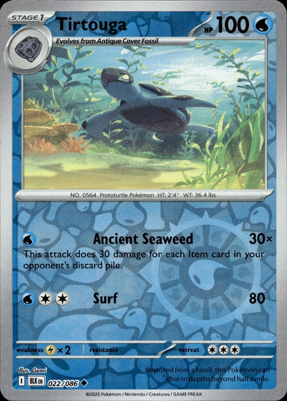 Tirtouga Uncommon SV: Black Bolt 022/086 NM