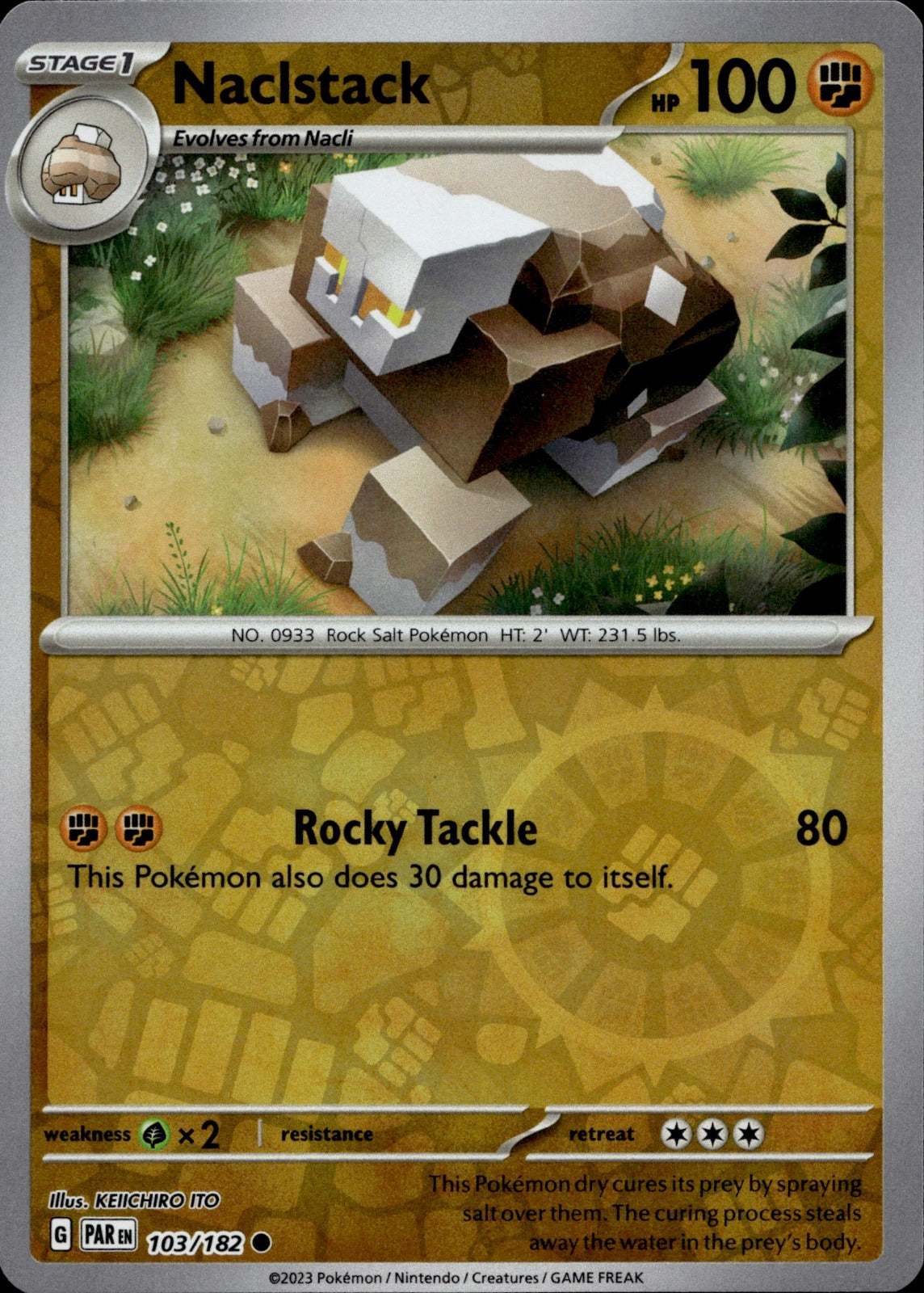 Naclstack Reverse Holo Common SV04: Paradox Rift 103/182 NM