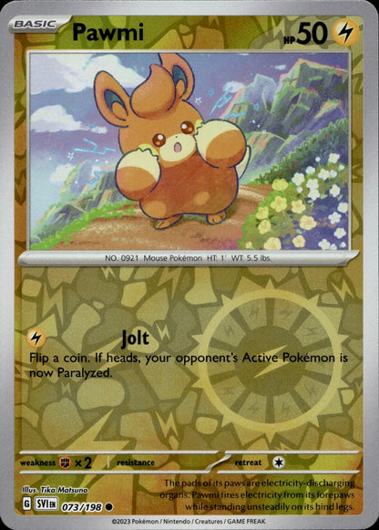 Pawmi Reverse Holo Common SV01: Scarlet & Violet Base Set 073/198 NM