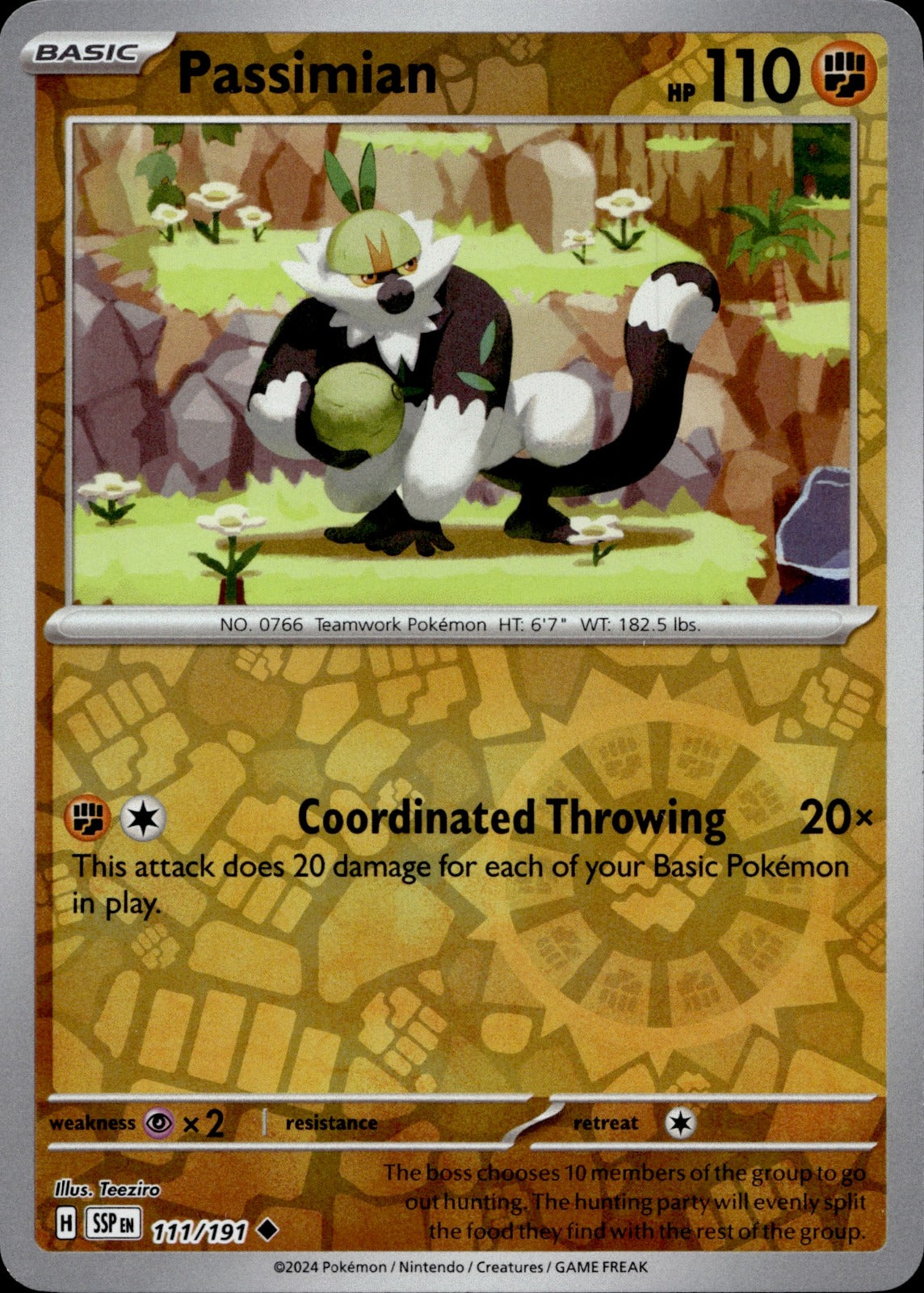 Passimian Reverse Holo Uncommon SV08: Surging Sparks 111/191 NM