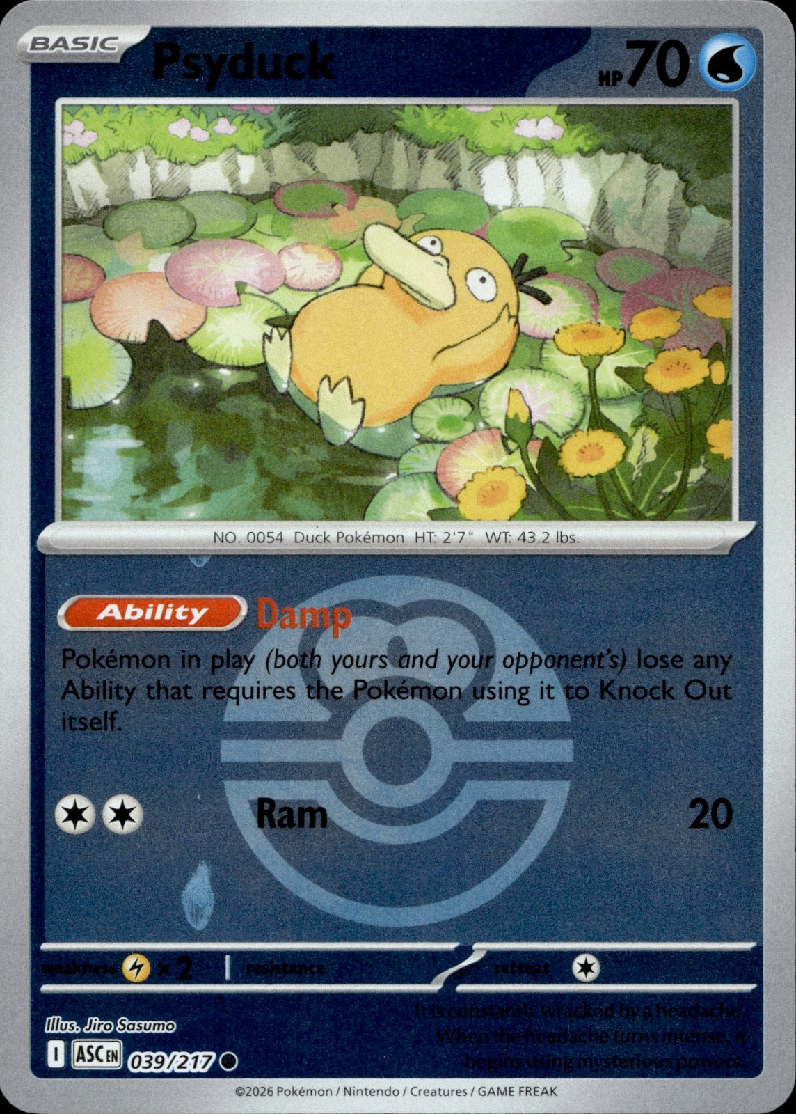 Psyduck (Love Ball) Reverse Holo Common ME: Ascended Heroes 039/217 NM