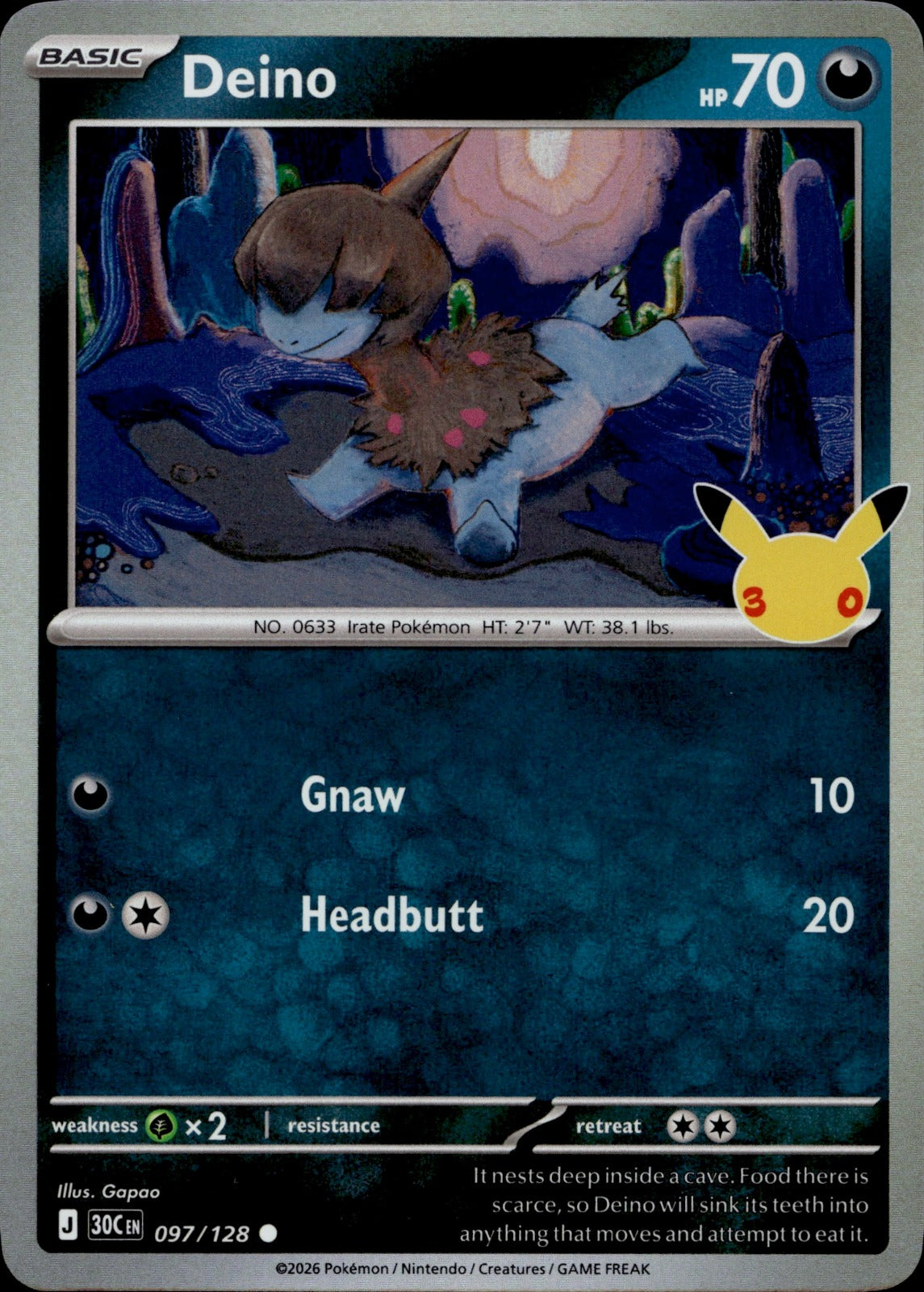 Deino Holo Common ME: 30th Celebration 097/128 NM