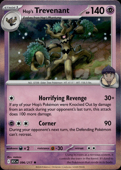 Hop's Trevenant - Holo Rare ME: Ascended Heroes 096/217 NM