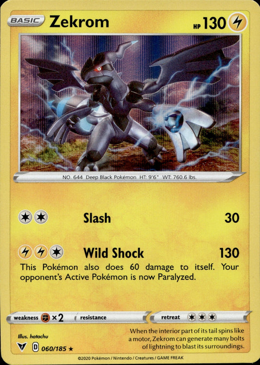 Zekrom Holo Rare SWSH04: Vivid Voltage 060/185 NM