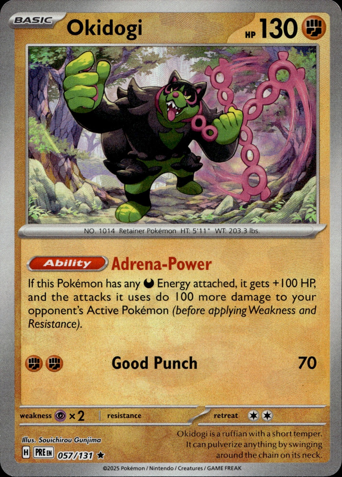 Okidogi Holo Rare SV: Prismatic Evolutions 057/131 NM
