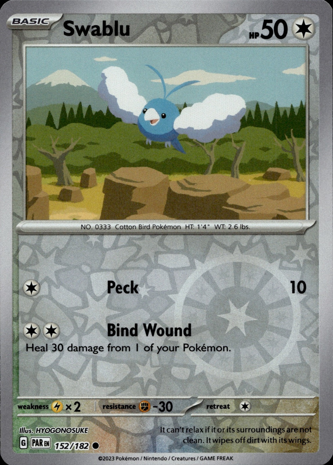 Swablu Common SV04: Paradox Rift 152/182 NM