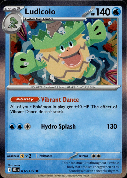 Ludicolo Holo Rare SV09: Journey Together 037/159 NM