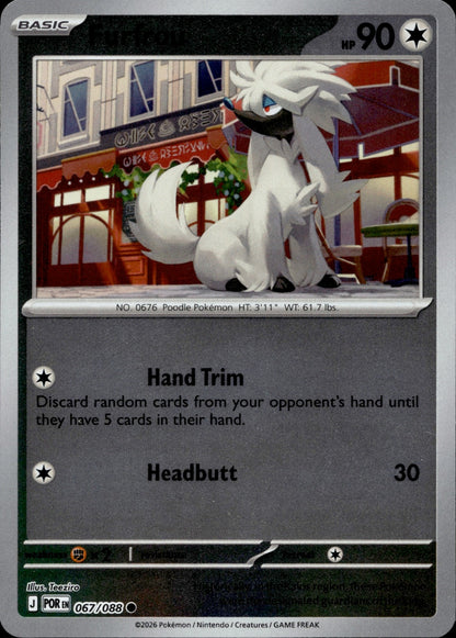 Furfrou Common ME03: Perfect Order 067/088 NM