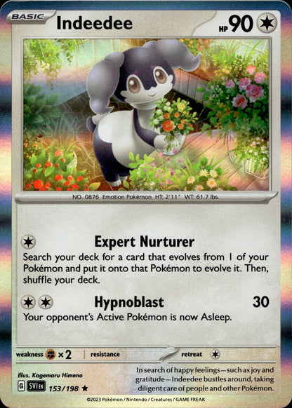 Indeedee Holo Rare SV01: Scarlet & Violet Base Set 153/198 NM