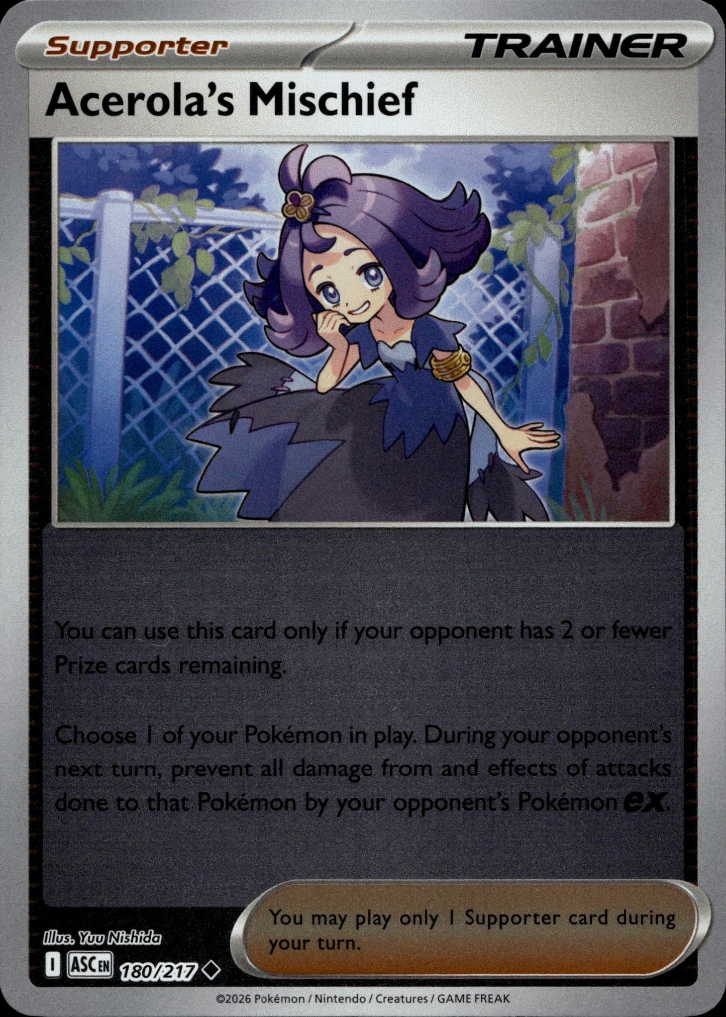 ME: Ascended Heroes #180/217 Acerola's Mischief