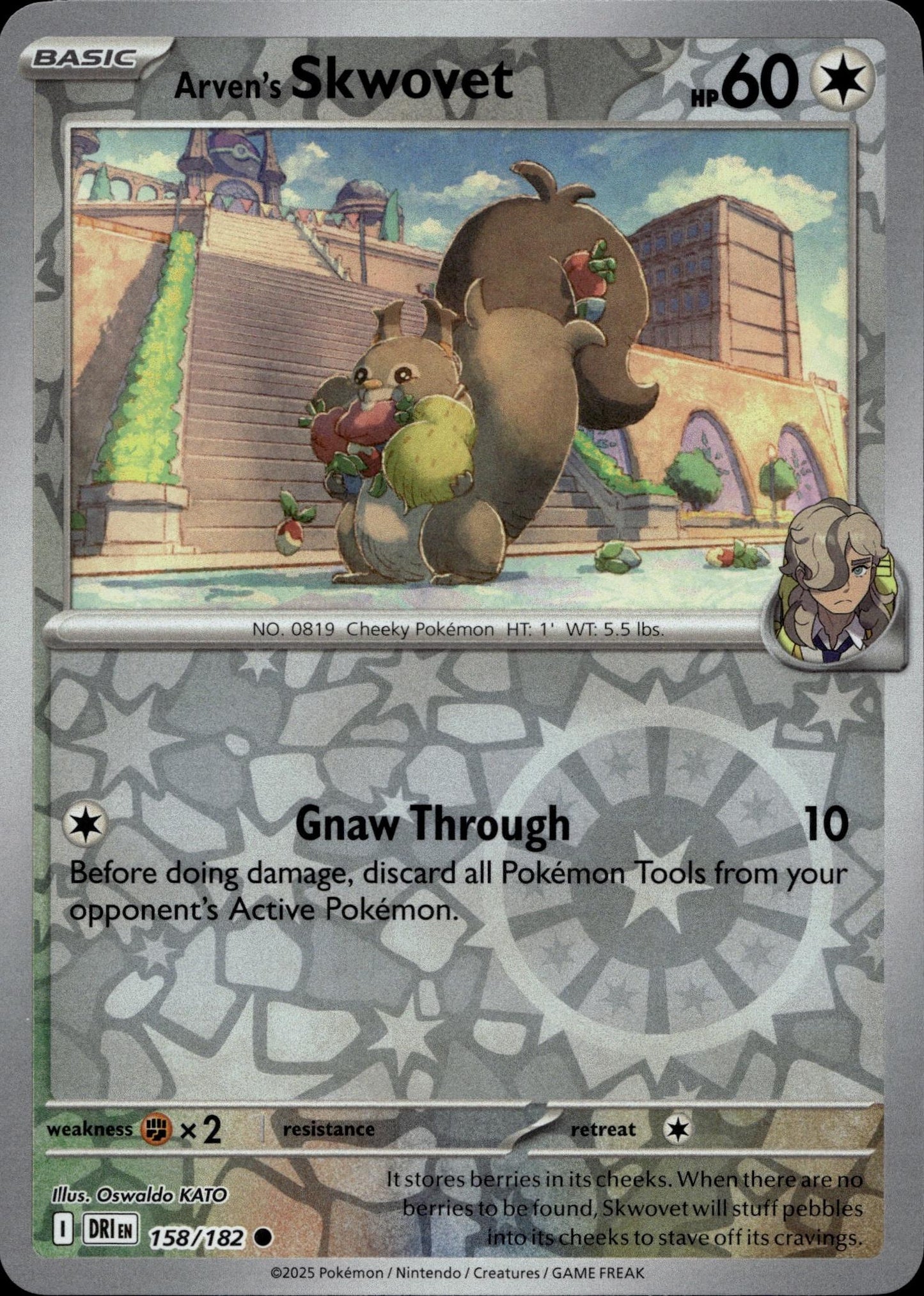 SV10: Destined Rivals #158/182 Arven's Skwovet
