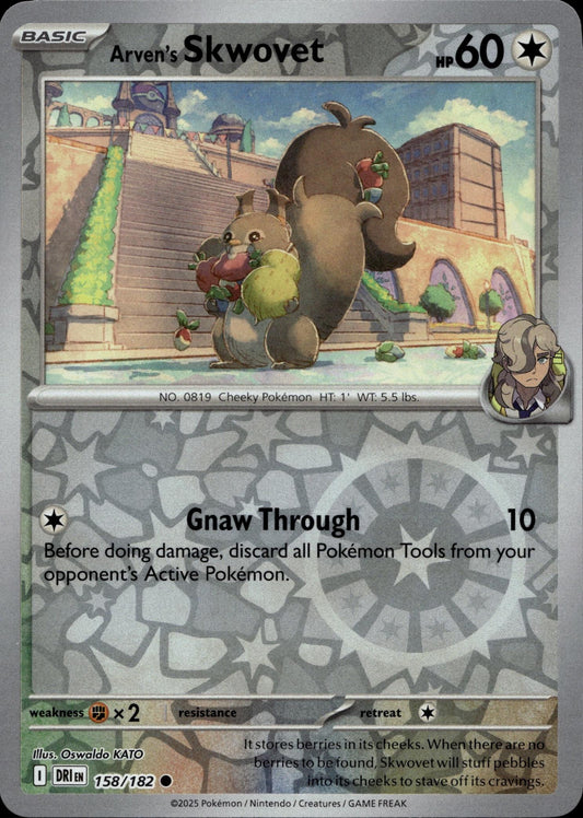 SV10: Destined Rivals #158/182 Arven's Skwovet
