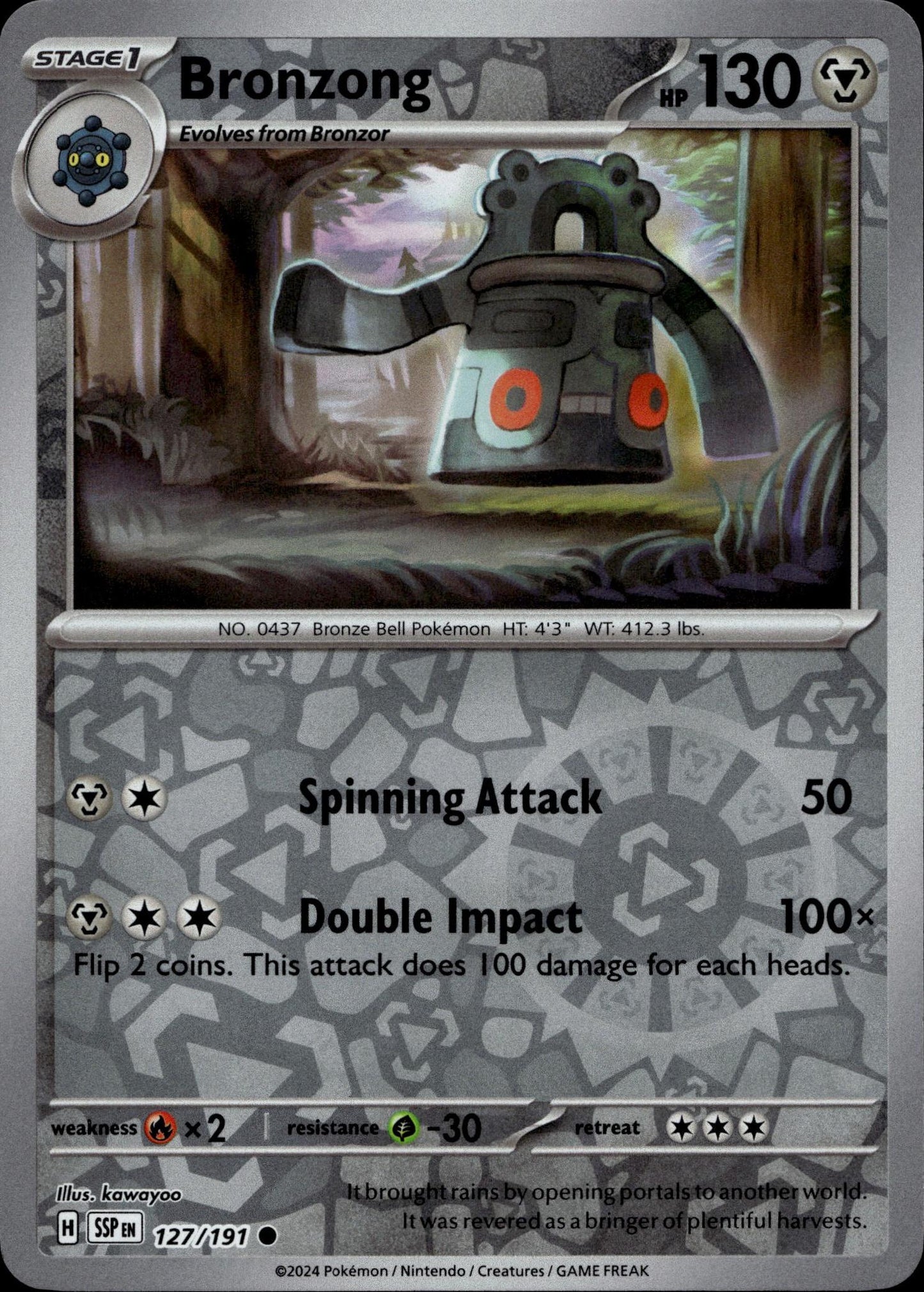SV08: Surging Sparks #127/191 Bronzong