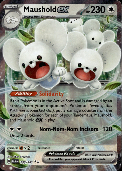 Maushold ex Holo Double Rare SV04: Paradox Rift 155/182 NM