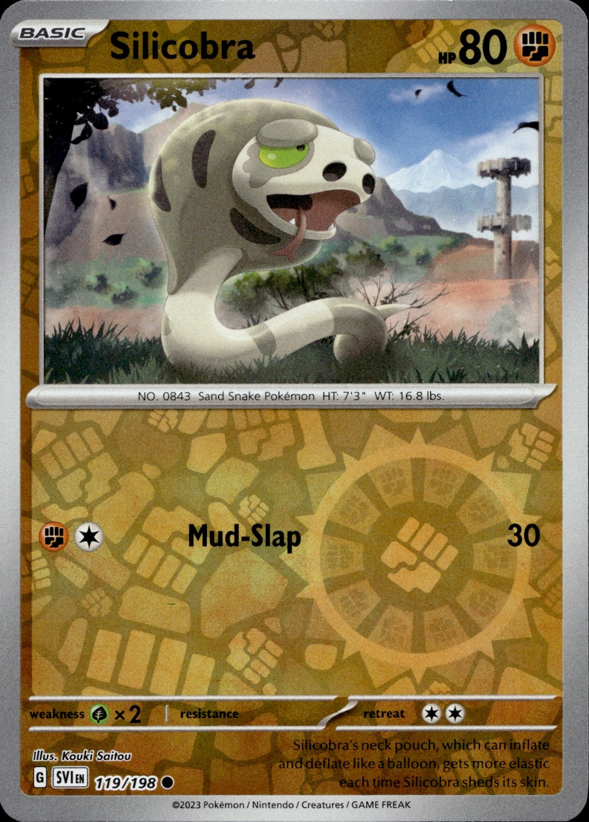 Silicobra Common SV01: Scarlet & Violet Base Set 119/198 NM