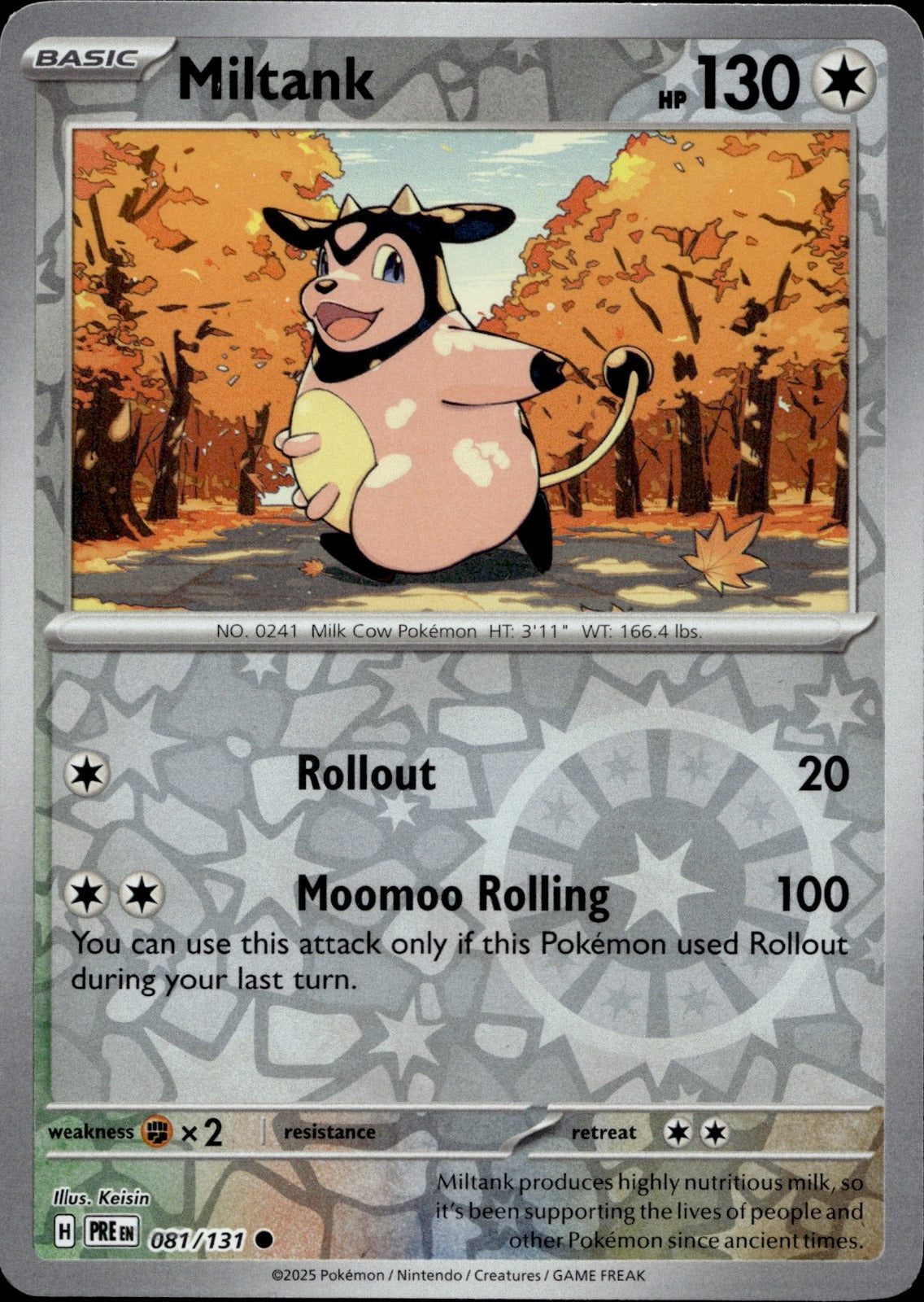 Miltank Reverse Holo Common SV: Prismatic Evolutions 081/131 NM