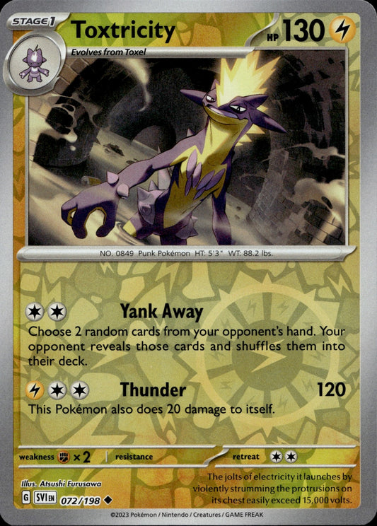 Toxtricity Uncommon SV01: Scarlet & Violet Base Set 072/198 NM