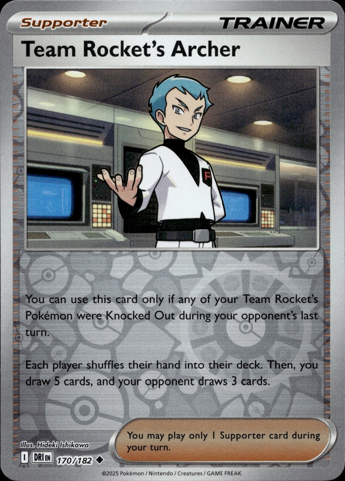 Team Rocket's Archer Uncommon SV10: Destined Rivals 170/182 NM