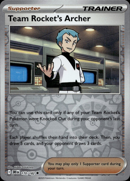 Team Rocket's Archer Uncommon SV10: Destined Rivals 170/182 NM