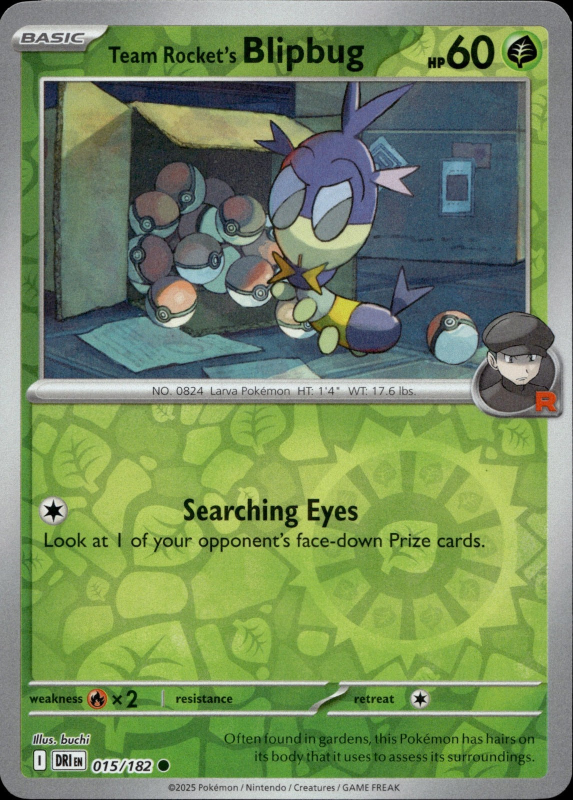 Team Rocket's Blipbug Common SV10: Destined Rivals 015/182 NM
