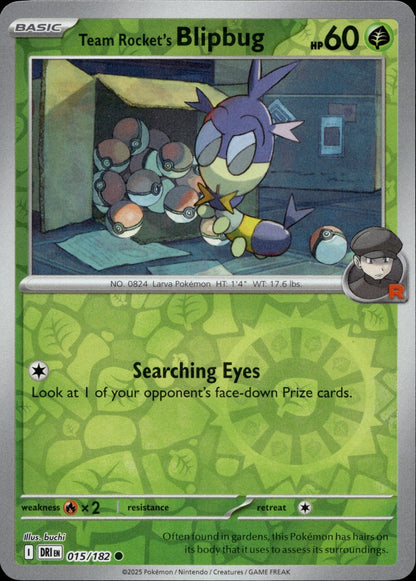 Team Rocket's Blipbug Common SV10: Destined Rivals 015/182 NM