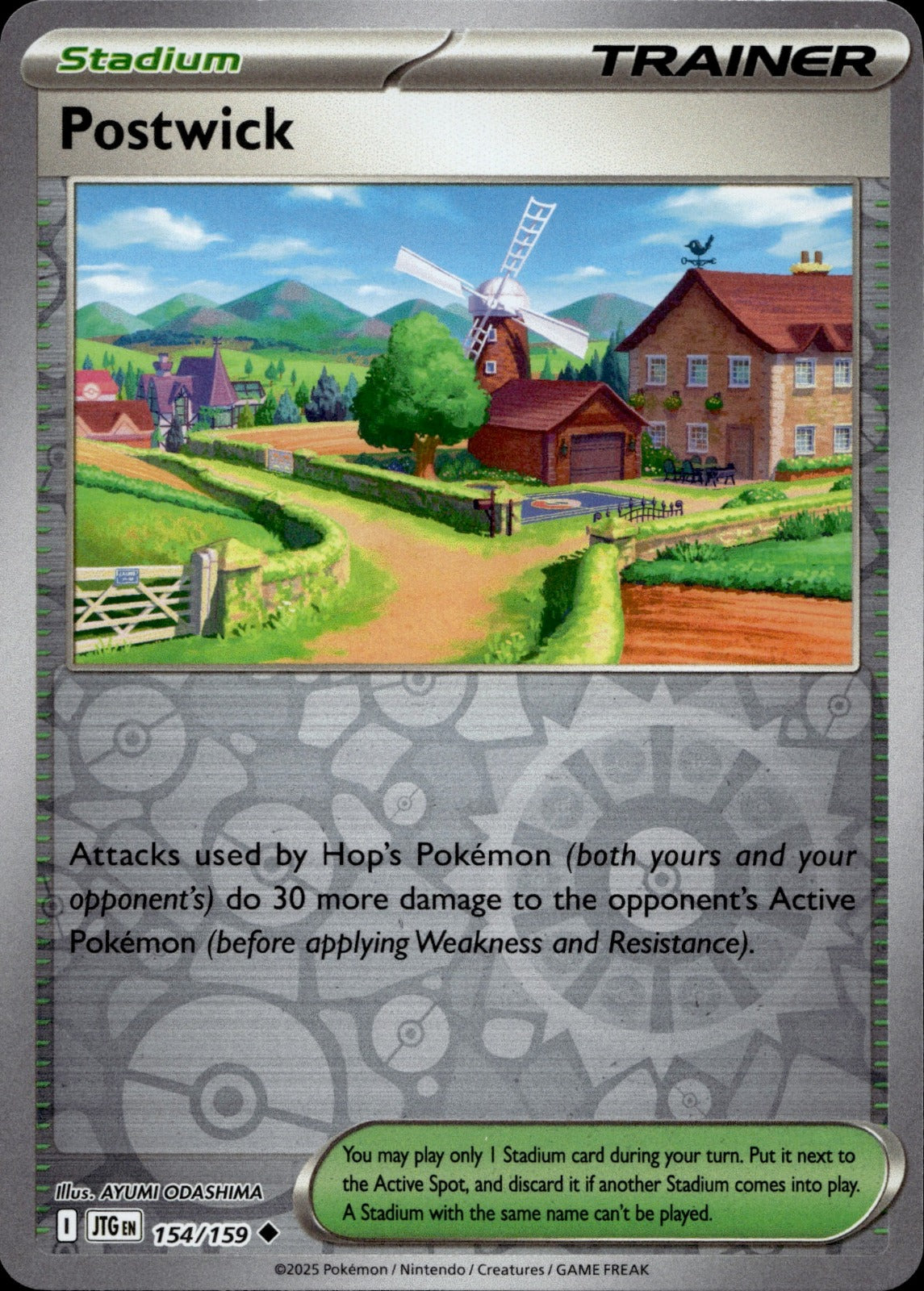 Postwick Reverse Holo Uncommon SV09: Journey Together 154/159 NM