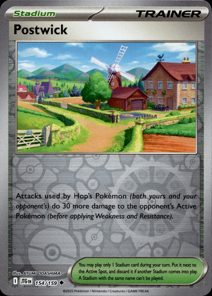 Postwick Reverse Holo Uncommon SV09: Journey Together 154/159 NM