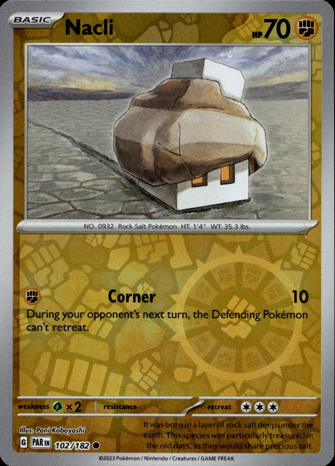 Nacli Reverse Holo Common SV04: Paradox Rift 102/182 NM