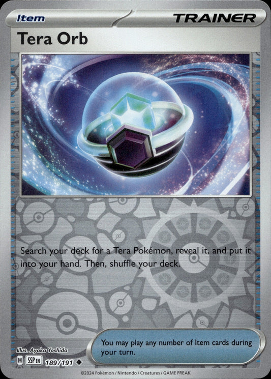 Tera Orb Uncommon SV08: Surging Sparks 189/191 NM